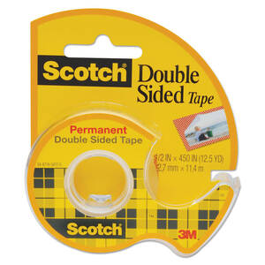 3m MMM 3136 Scotch Double-sided Tape - 20.83 Ft Length X 0.50 Width - 
