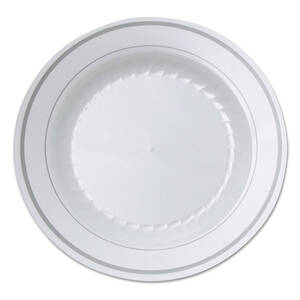 Wna, RSMP91210WSLV Masterpiece Heavyweight Plastic Plates - - Plastic 