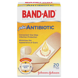 Johnson JOJ 5570 Band-aid Antibiotic Bandage - 20box - Beige