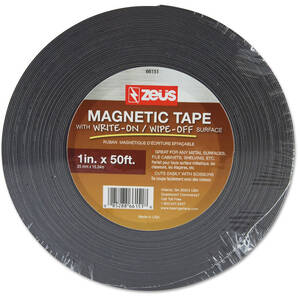 Baumgartens BAU66151 Label,tape,magnetic,wh
