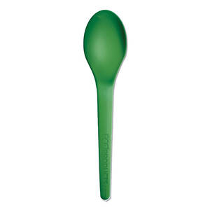 Eco-products,inc. EP-S013G Spoon,6,plas,1mcs,gn