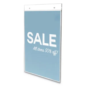 Deflecto DEF 68201 Classic Image Wall Mount Sign Holders - 1 Each - 8.