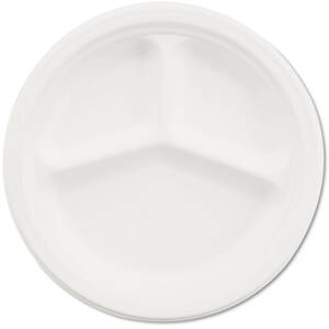 Huhtamaki HUH 21237 Chinet Premium Tableware Plates - White - 125 Piec