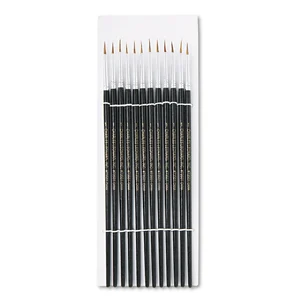 Charles LEO 73504 Cli Size 4 Water Color Pointed Brushes - 12 Brush(es