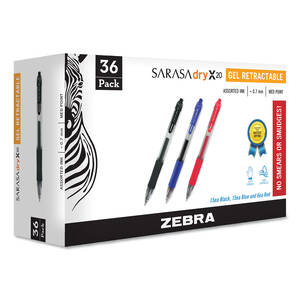 Zebra 46824 Pen,sarasa,gel,0.7mm,,ast