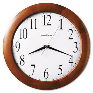 Howard MIL 625214 Corporate Wall Clock - Analog - Quartz - White Main 