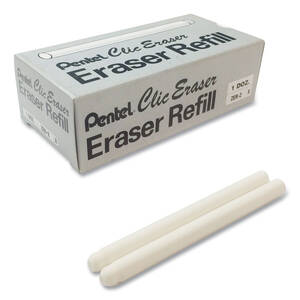 Pentel ZER2 Eraser,refill,clic,2pk