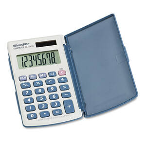 Sharp EL243SB Calculators El-243sb 8-digit Pocket Calculator - 3-key M