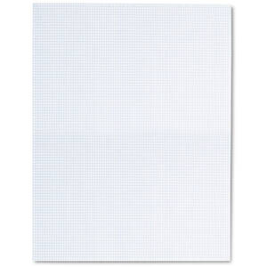 Tops TOP 33101 Tops White Quadrille Pads - Letter - 50 Sheets - Both S