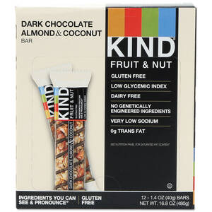 Kind KND 19987 Kind Dark Chocolate Almondcoconut Snack Bar - Gluten-fr