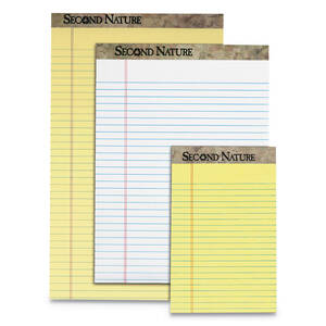 Tops TOP 74890 Tops Second Nature Ruled Canary Writing Pads - 50 Sheet