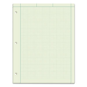Tops TOP 35502 Tops Green Tint Engineering Computation Pad - Letter - 