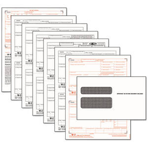 Tops TOP 22904KIT Tops W2 Laser Forms 6-part Tax Kit - 24  Pack
