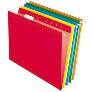Tops 04152 1/5 GRA Pendaflex 15 Tab Cut Letter Recycled Hanging Folder
