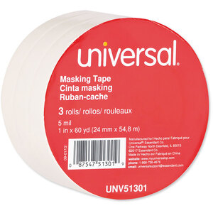 Universal UNV51301CT Tape,maskng,1x60yd,36ea