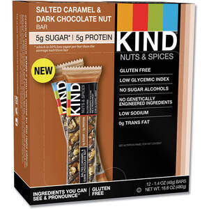 Kind KND 18533 Kind Caramel Almondsea Salt Nutsspices Snack Bar - Chol