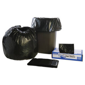 Stout STO T4349B15 Recycled Content Trash Bags - 56 Gal - 43 Width X 4