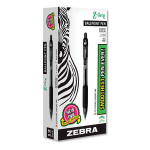 Zebra 25130 Pen,ballpoint,30pk,bk