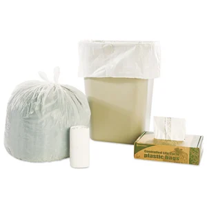 Stout STO G2430W70 Controlled Life-cycle Plastic Trash Bags - 13 Gal -
