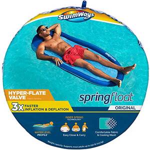 Swimways 6061818 Spring Float  Blue With Pdq