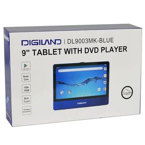 Digiland DL9003MK-BLU Dl9003mk 2-in-1 Android Tablet + Dvd Player - Qu