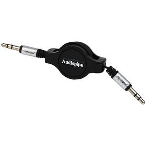 Audiopipe AIQR35353 3.5 To 3.5 Jack Plug 3 Ft Retractable