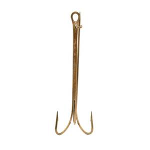 Mustad 7904-BR-4-5 The  Double Live Baitliver Hook With Safety Pin Fea