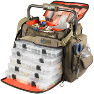 Wild WT3702 Frontier Lighted Bar Handle Tackle Bag W5 Pt3700 Trays