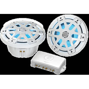 Poly-planar MA-OC6 Ma-oc6 6.5 Round Waterproof Blue Led Lit Speaker - 