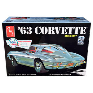 Amt AMT861 Brand New 125 Scale Plastic Model Kit Of 1963 Chevrolet Cor
