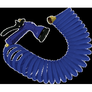 Whitecap P-0442B 50' Blue Coiled Hose With Adjustable Nozzlefeatures:5