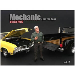 American 77447 Brand New 118 Scale Of Mechanic Jim The Boss Figurine F