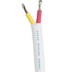 Ancor 126510 Safety Duplex Cable - 142 Awg - Redyellow - Round - 100'