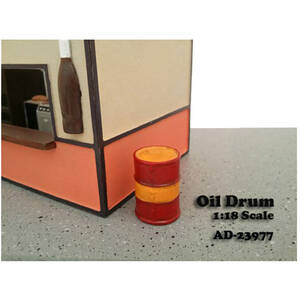 American 23977 Brand New 118 Scale Of Oil Drum Accessory Set Of 2 Piec