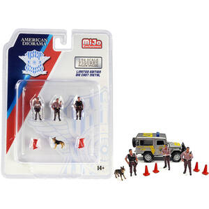 American AD76460 Brand New 164 Scale Of Police 8 Piece Diecast Set (3 