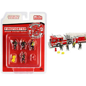 American 76468 Brand New 164 Scale Diecast Models Of Firefighter 7 Pie
