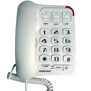 Golden GO-GE3104 Big Button Phone With Speakerphone White