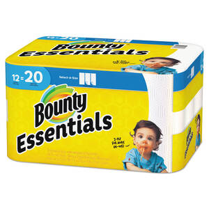 Procter PGC 75720 Bounty Essentials Select-a-size Towels - 2 Ply - 78 