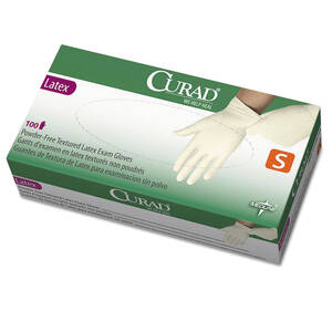 Medline MII CUR8107 Curad Powder Free Latex Exam Gloves - X-large Size