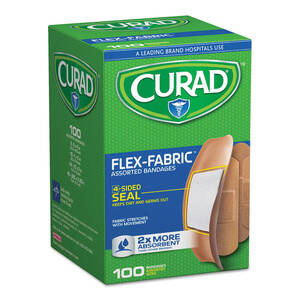 Medline MII CUR0700RB Curad Flex-fabric Bandages - 100box - Tan - Fabr