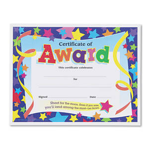 Trend TEP T2954 Trend Congratulationsswirls Award Certificates - Congr