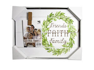Bulk BJ388 14quot;x11quot; Friends Faith Family Wall Art Plaque With P