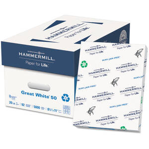 Hammermill 86780 Paper,8.5x11,recycle,wh