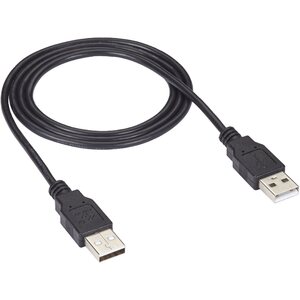 Black USB09-0006 Usb 2.0 Cable Type A Male To Type A Male Black 6-ft.