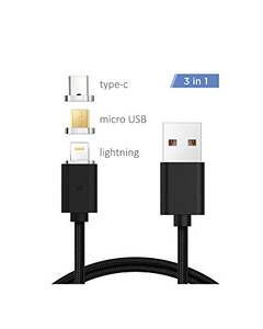 Gcig 11173 Xtrempro  3 In 1 Magnetic Cable,micro Usb Cable Lightning W