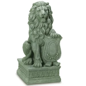 Accent 38624 Lion With Shield Garden Statue