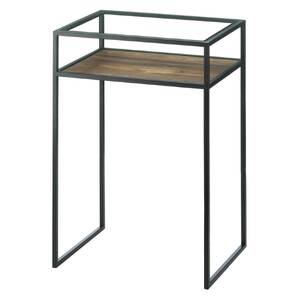 Accent 10019016 Glass-top Industrial Side Table