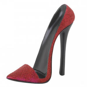 Accent 10018879 Sparkly High Heel Shoe Phone Holder - Red