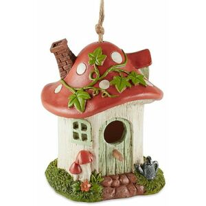 Accent 4506356 Whimsical Mushroom Cottage Birdhouse
