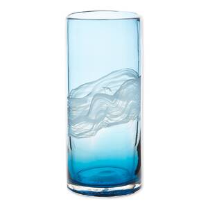 Accent 10019136 Ocean Wave Glass Cylinder Vase